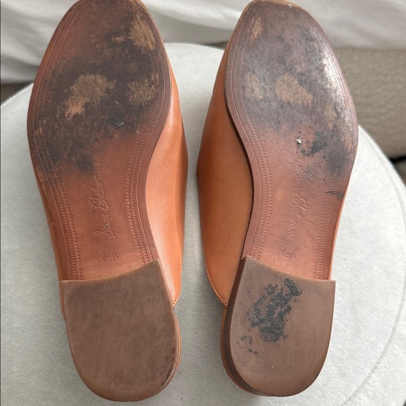 Sam Edelman Cognac Leather Horsebit Slide Loafers - Picture 7 of 8